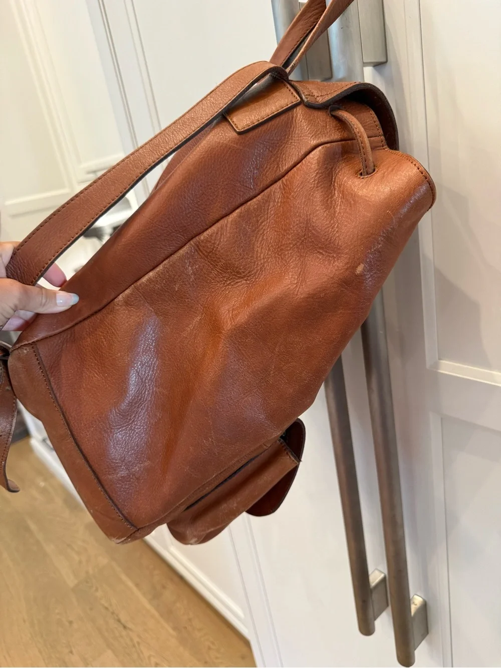 Madewell Classic Brown Leather Backpack Bag